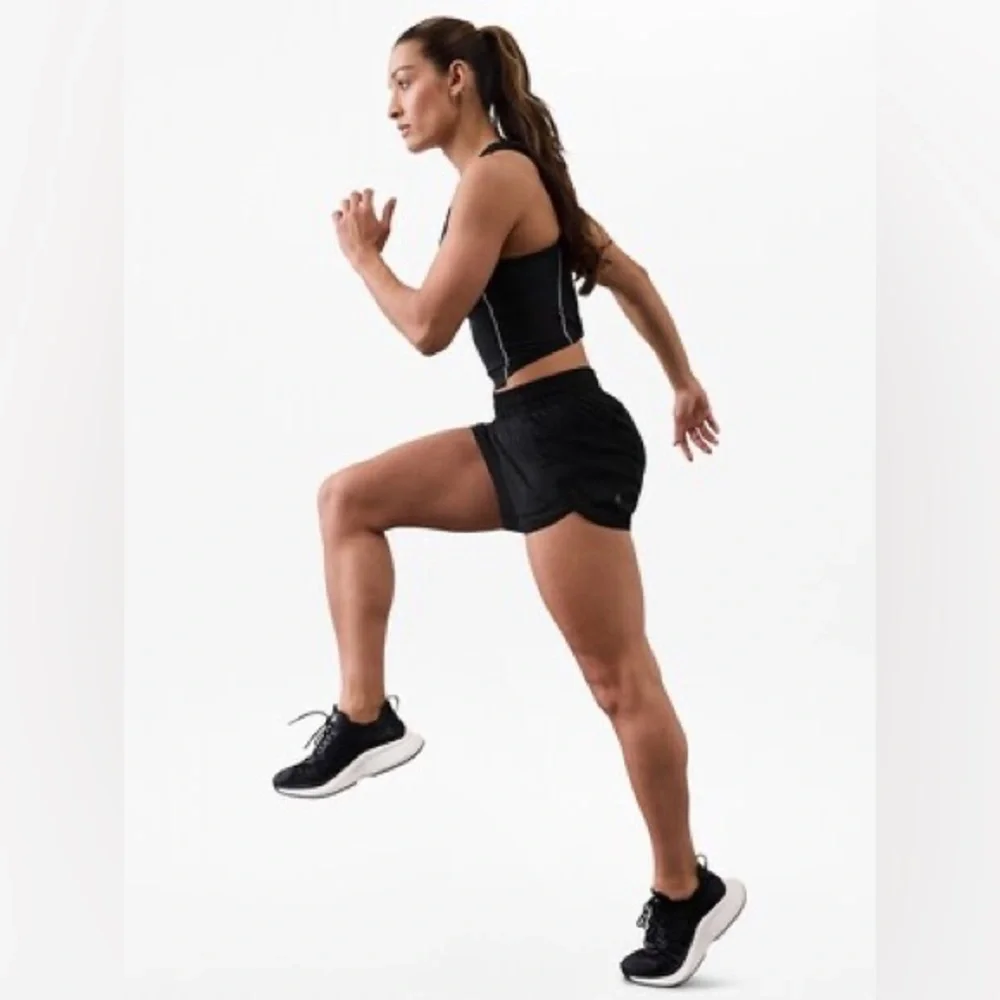 ATHLETA MESH RACER RUN 4” SHORTS - Picture 3 of 12